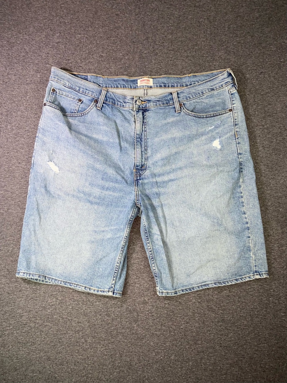 Signature by Levi Strauss Light Blue Denim Jean Shorts
